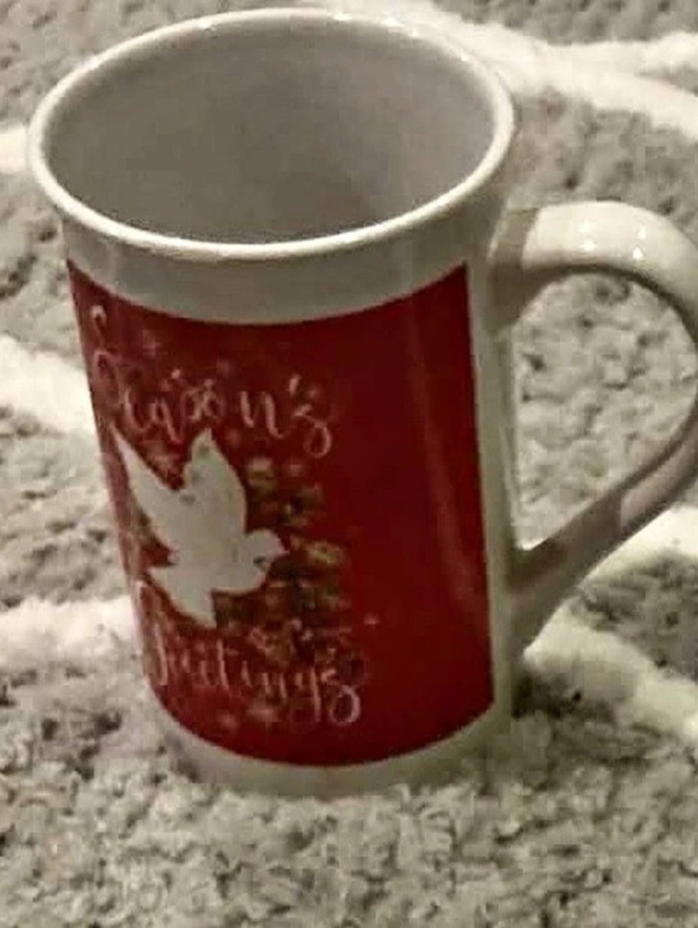Red & White Holiday Mug